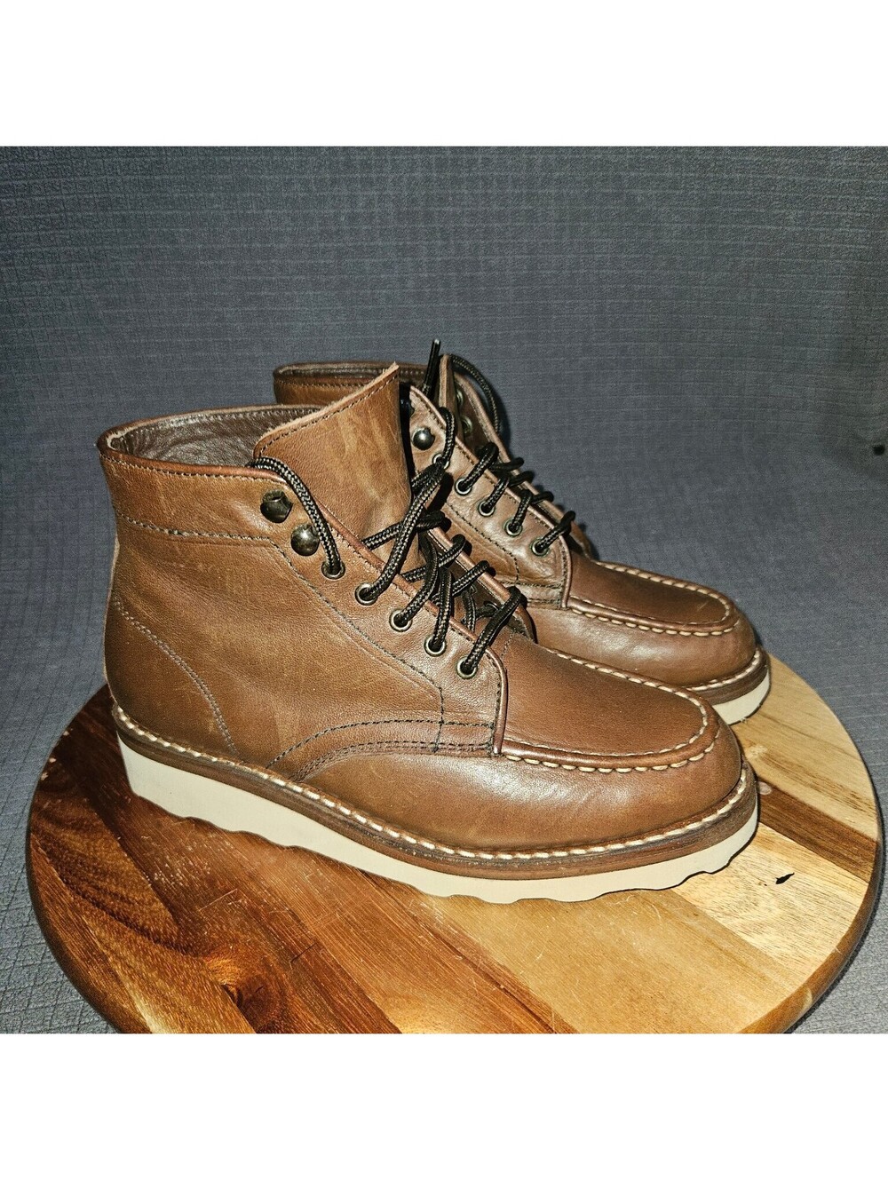 Thursday Boot Co. Boots Women's 5.5 US Brown Leather Moc Toe Diplomat